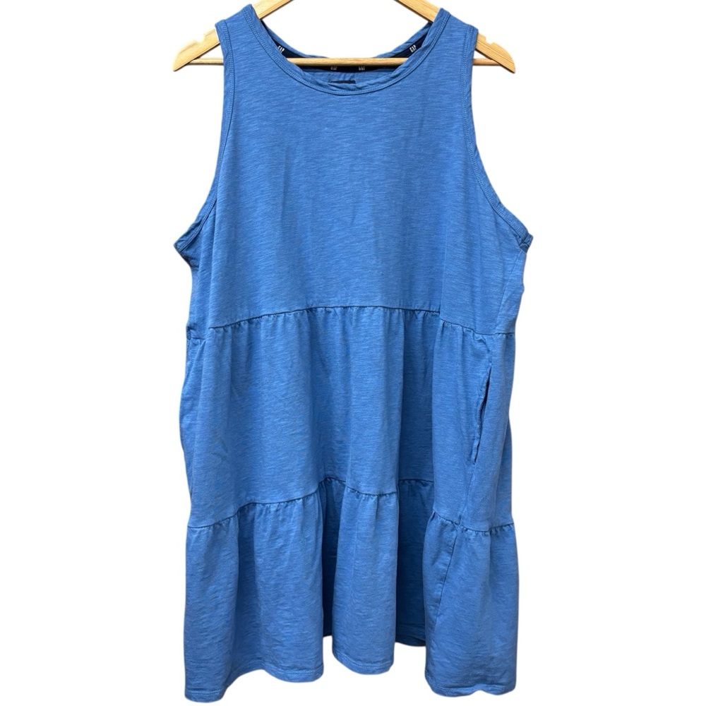 GAP sleeveless tiered dress with pockets, XXL